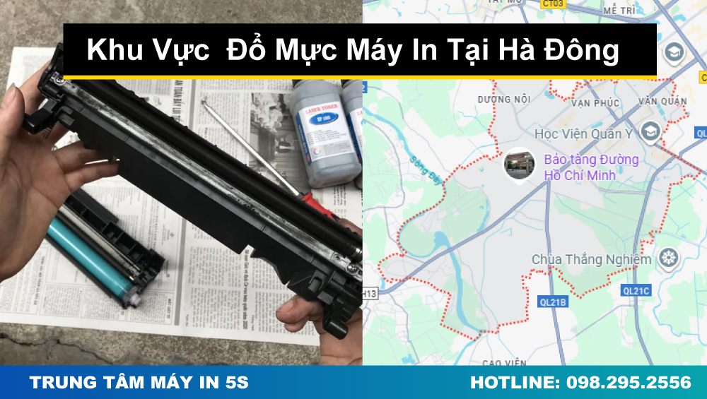 Khu Vực Đổ Mực Máy In Tại Hà Đông
