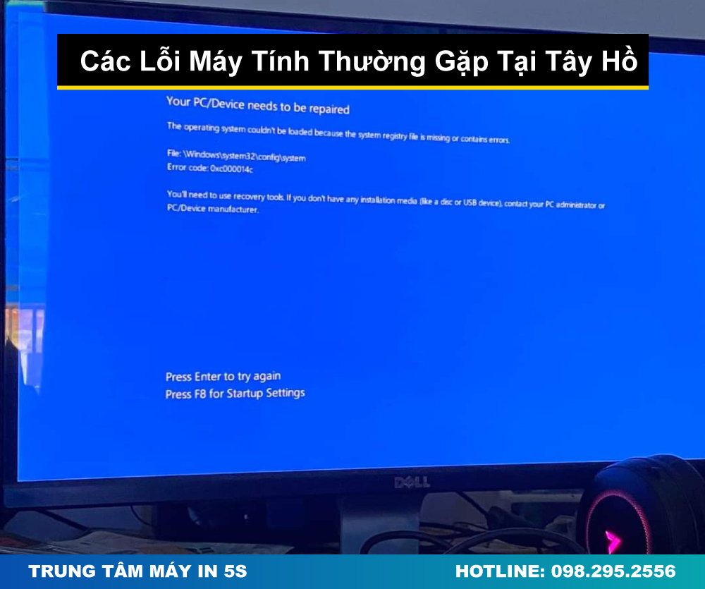 Các Lỗi Máy Tính Thường Gặp Tại Tây Hồ
