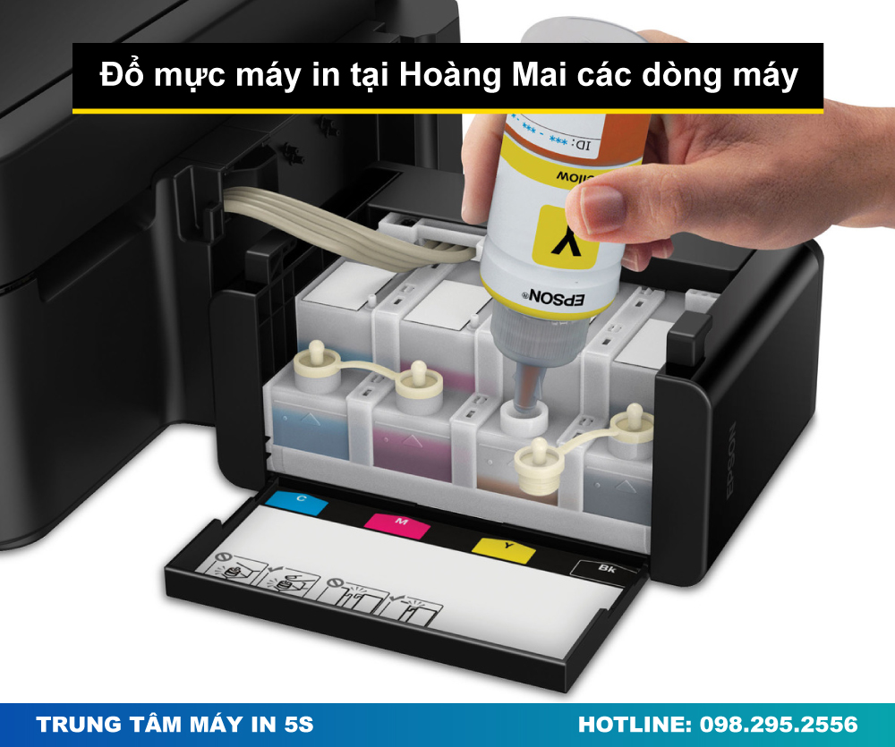 Đổ mực máy in tại Hoàng Mai các dòng máy