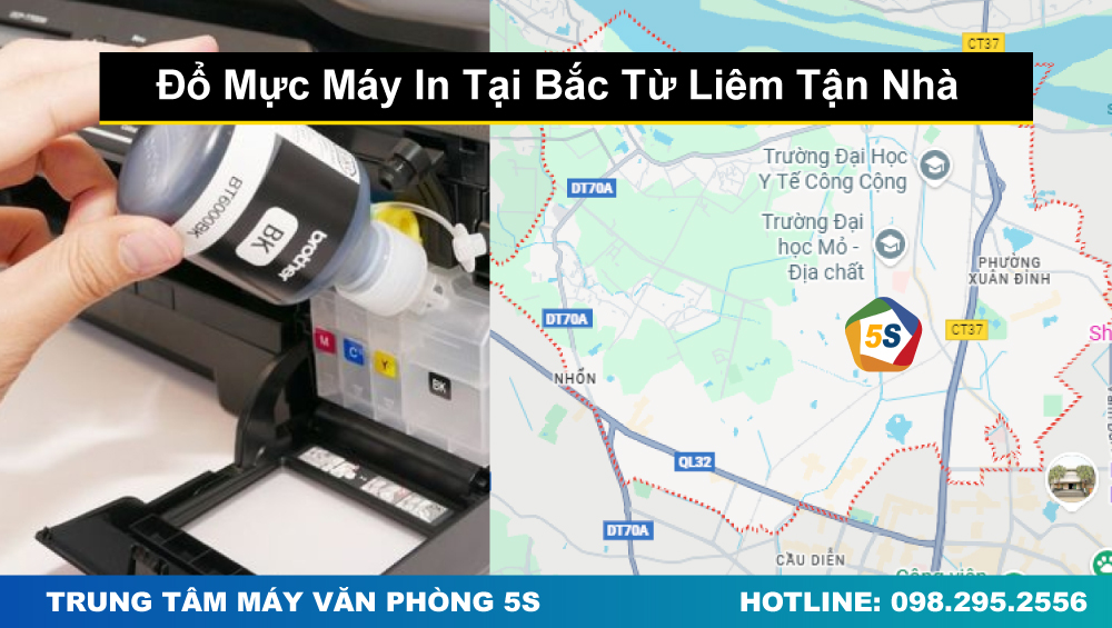Đổ Mực Máy In Tại Bắc Từ Liêm Tận Nhà