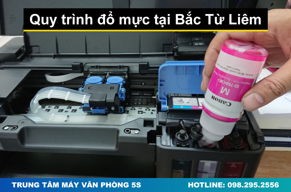 Quy trình đổ mực chuyên nghiệp tại Bắc Từ Liêm