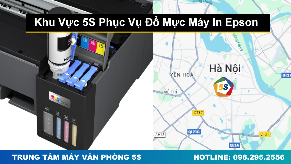 Khu Vực 5S Phục Vụ Đổ Mực Máy In Epson