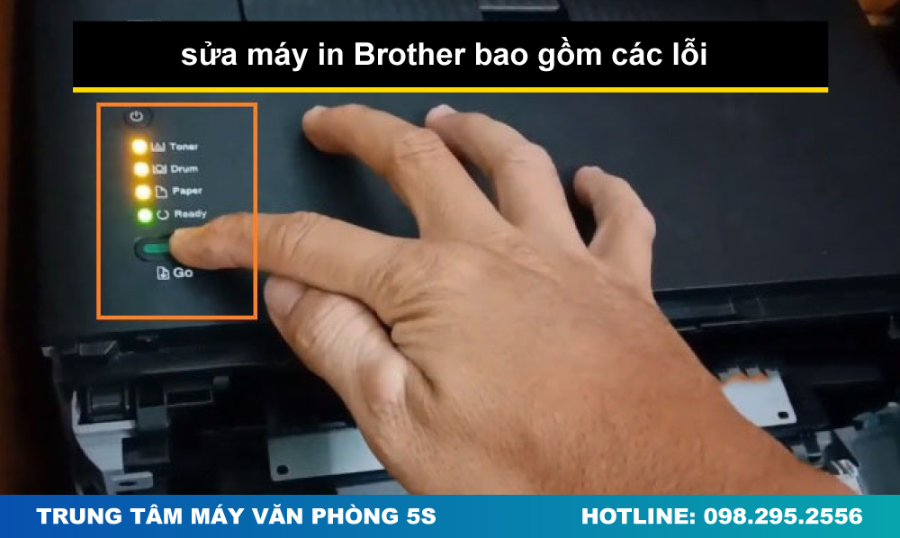 sửa máy in Brother bao gồm các lỗi