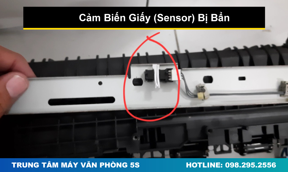 Cảm Biến Giấy (Sensor) Bị Bẩn