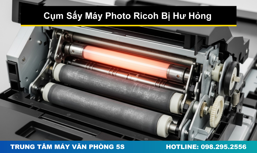 Cụm Sấy Máy Photo Ricoh Bị Hư Hỏng