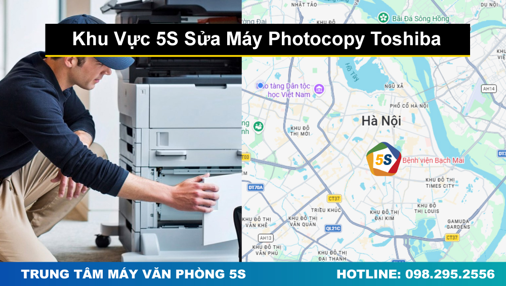 Khu Vực Chúng Tôi Thường Xuyên Sửa Máy Photocopy Toshiba