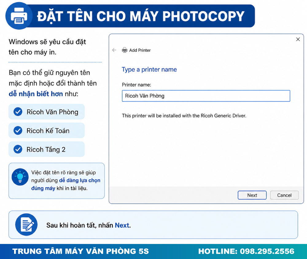 Đặt Tên Cho Máy Photocopy
