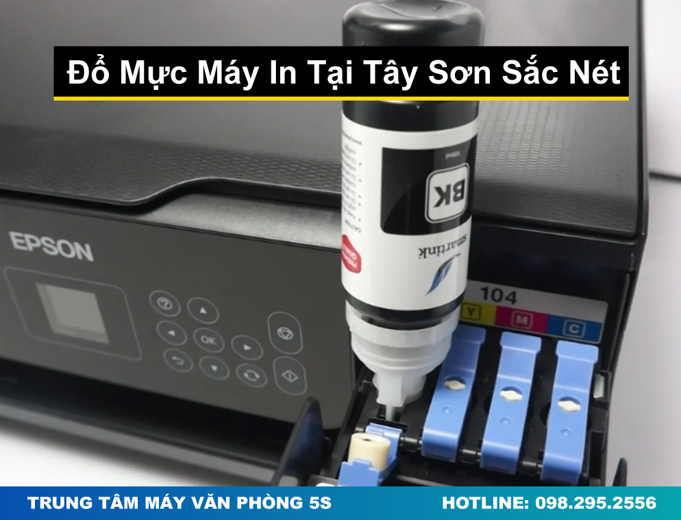 Đổ Mực Máy In Tại Tây Sơn Sắc Nét