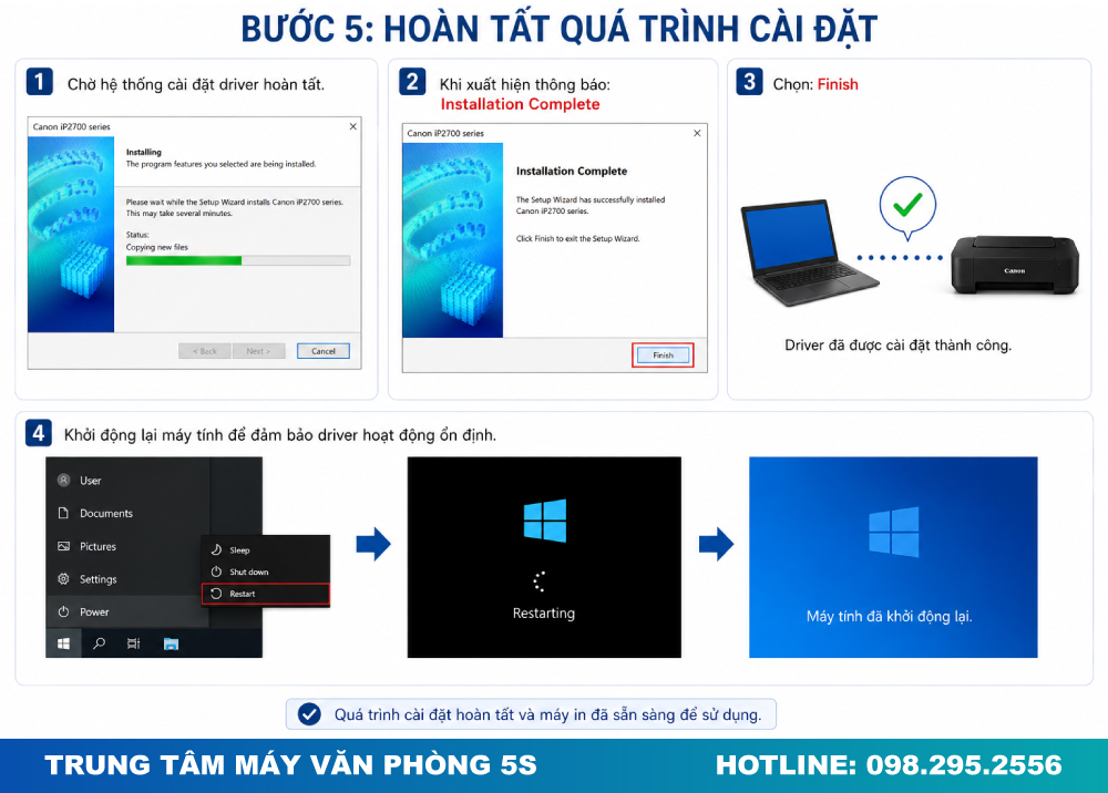 Hoàn Tất Quá Trình Cài Đặt