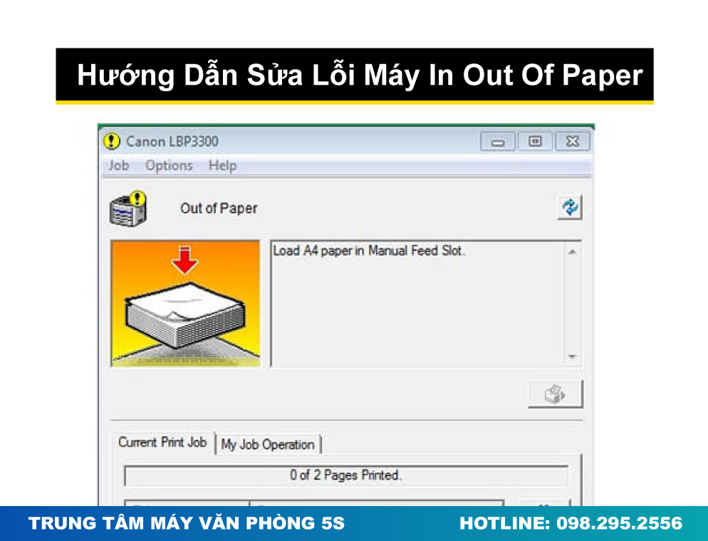 Hướng Dẫn Sửa Lỗi Máy In Out Of Paper Đơn Giản