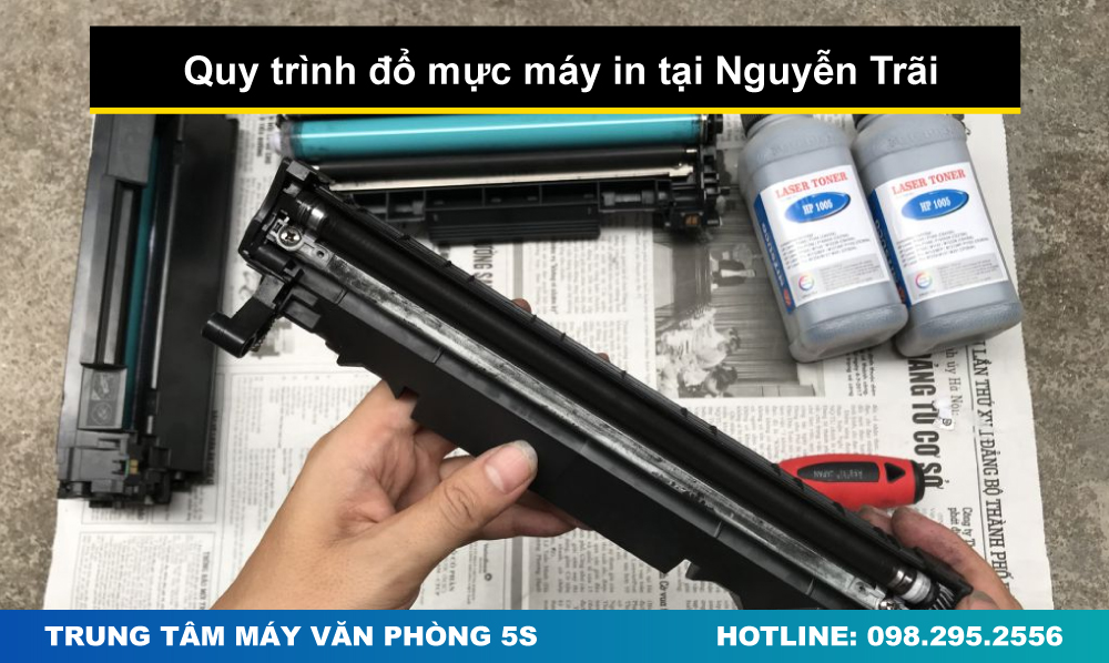 Quy trình đổ mực máy in tại Nguyễn Trãi nhanh chóng