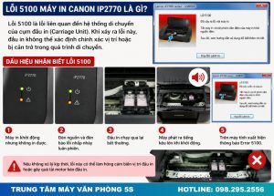 Sửa Lỗi 5100 Máy In Canon IP2770 Đúng Cách, Nhanh Tại Nhà