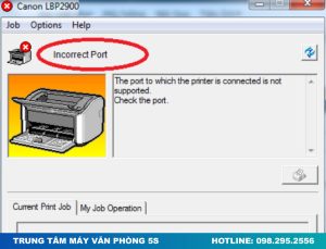 Sửa Lỗi Incorrect Port Máy In Canon 2900,3300 Từ A-Z