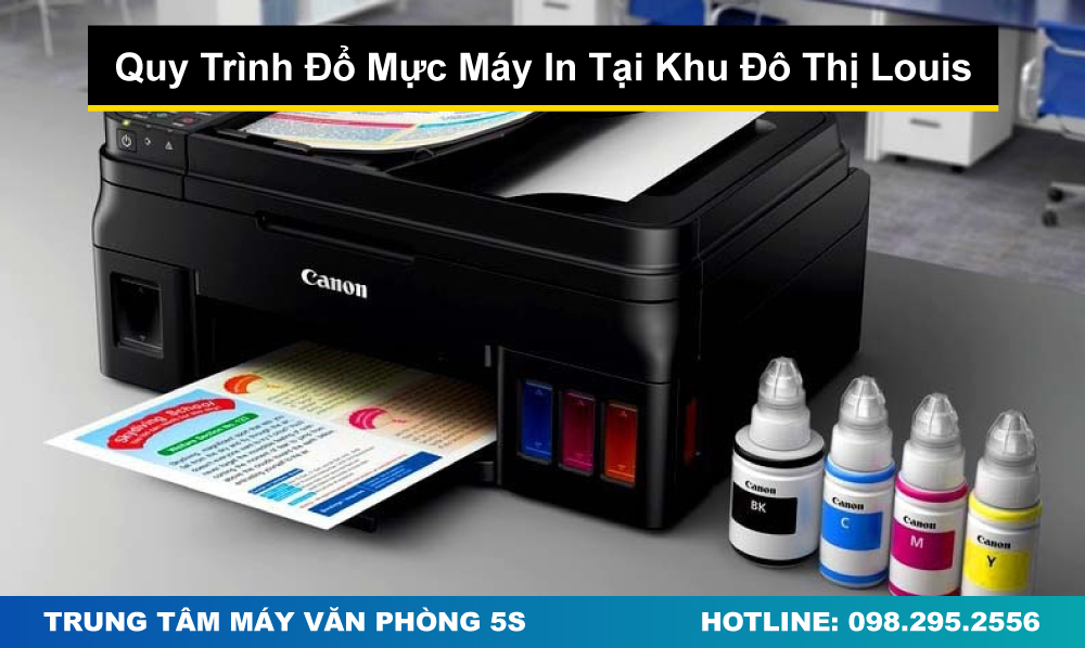 Quy Trình Đổ Mực Máy In Tại Khu Đô Thị Louis