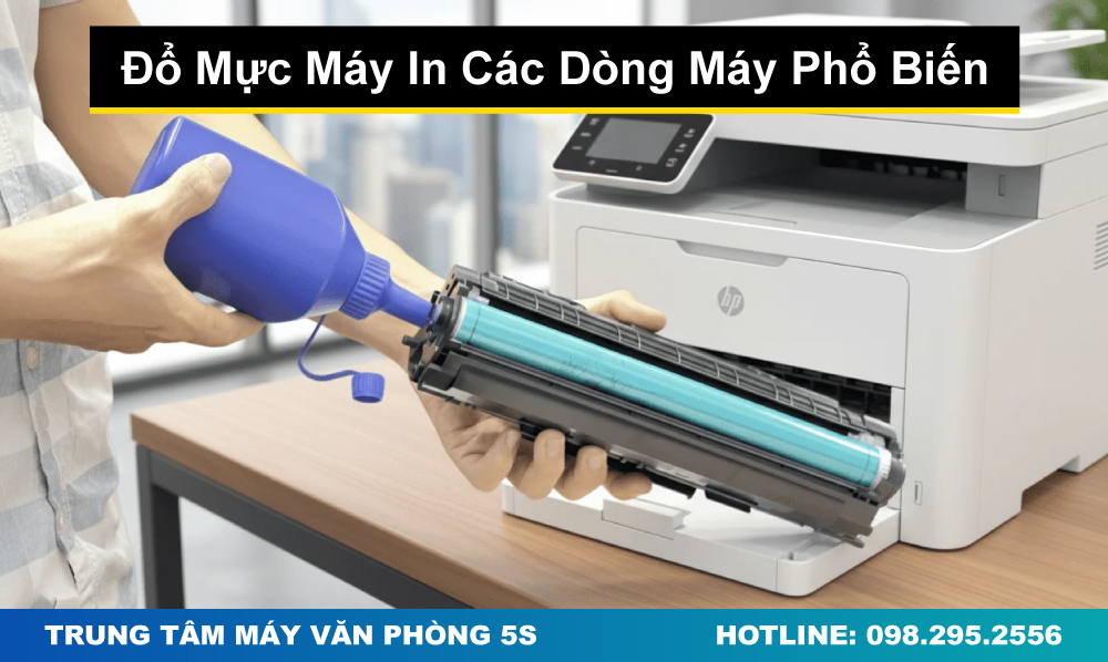 Đổ Mực Máy In Tại Hồ Tùng Mậu Cho Các Dòng Máy Phổ Biến